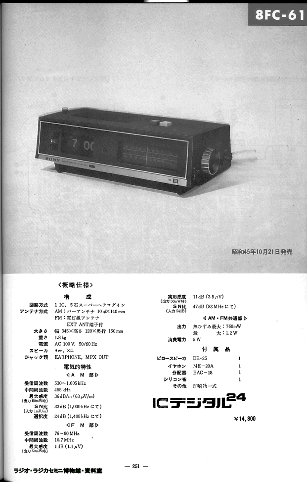 サンヨーのラジオ 6C341 | reelemin242.com